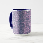Roze Slangenhuid Dierenprint Mok (Voorkant links)