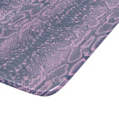 Roze Slangenhuid Dierenprint Snijplank (Hoek)