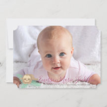 Roze Slaperige Baby Luiaard Baby Fotoaankondiging