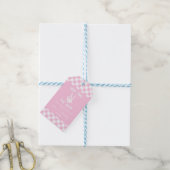 Roze Slechte Twee Het Bone Skelet 2e Verjaardagsfe Cadeaulabel (Met Touw)