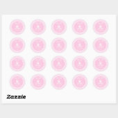 Roze Slechte Twee Het Bone Skelet 2e Verjaardagsfe Ronde Sticker (Vel)