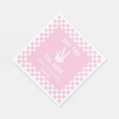 Roze Slechte Twee Het Bone Skelet 2e Verjaardagsfe Servet (Hoek)