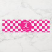 Roze Slechte Twee Het Bone Skelet 2e Verjaardagsfe Waterfles Etiket (Enkel label)