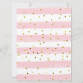 Roze slee winter op ederland Birthday Invitation Kaart (Achterkant)