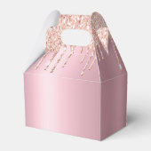 Roze Sleepover Meisje Verjaardag Gepersonaliseerd Bedankdoosjes (Achterkant)