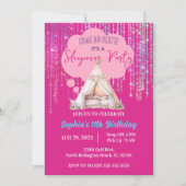 Roze Sleepover Slumber Party Verjaardag Teen Tween Kaart (Voorkant)