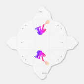 Roze sleuf met Tennis Racket Bedankdoosjes (Uitgevouwen)