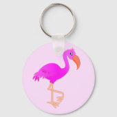 Roze Sleutelhanger Flamingo (Voorkant)
