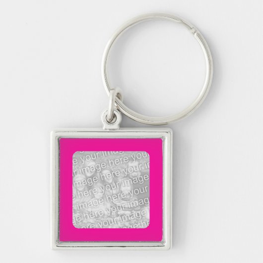 Roze Sleutelhanger met Frame (Voorkant)