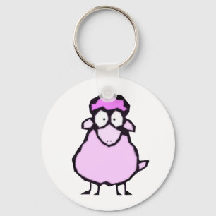 Roze Sleutelhanger schapen