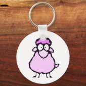 Roze Sleutelhanger schapen (Voorkant)