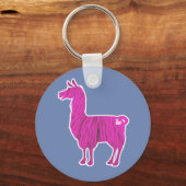 Roze Sleutelhanger van de Llama (Voorkant)
