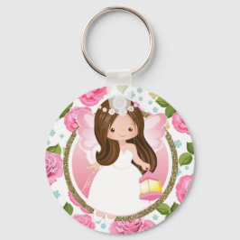 Roze Sleutelhanger van Floral Girly