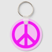 Roze Sleutelhanger van het Vredessymbool (Voorkant)