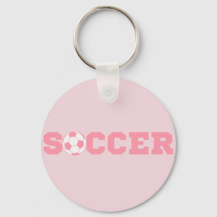 Roze Sleutelhanger Voetbal