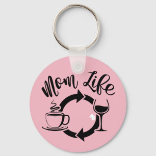 Roze Sleutelhanger voor het leven van mama - Koffi