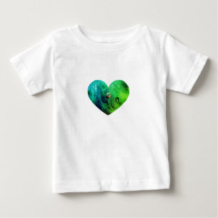 Roze Slijm Hart Baby T-Shirt 