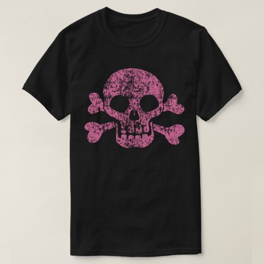 Roze slijmkop en kruisgraten t-shirt (Design voorkant)