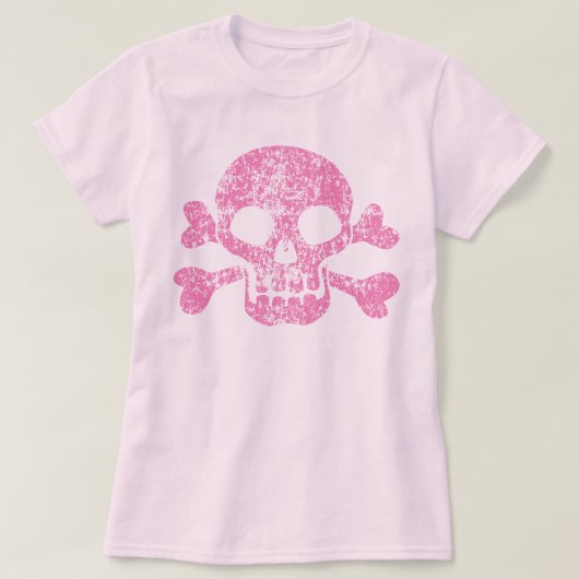 Roze slijmkop en kruisgraten t-shirt (Design voorkant)