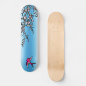 Roze slik en Cherry Blossom Deck Skateboard (Voorkant)