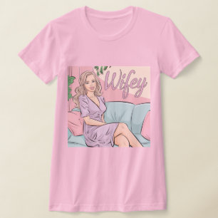 Roze Slim Fit Draadloos T-shirt