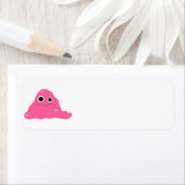 Roze Slime Monster Label (Insitu)
