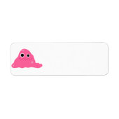 Roze Slime Monster Label (Voorkant)