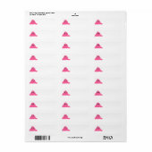 Roze Slime Monster Label (Full Sheet)