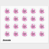 Roze Slime Party Favor Sticker (Vel)