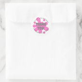 Roze Slime Party Favor Sticker (Tas)
