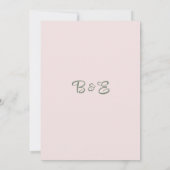 Roze slinger pioenen eucalyptus blad Dank u Kaart (Achterkant)