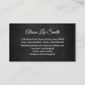 Roze Slipper Black Visitekaartje (Achterkant)