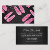 Roze Slipper Black Visitekaartje (Voorkant / Achterkant)