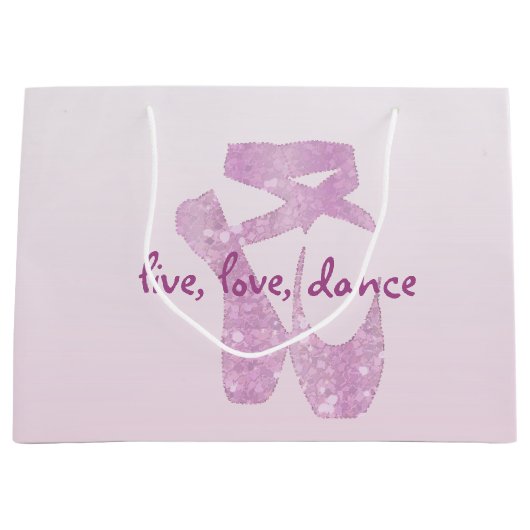 roze slippers large cadeautasje (Voorkant)