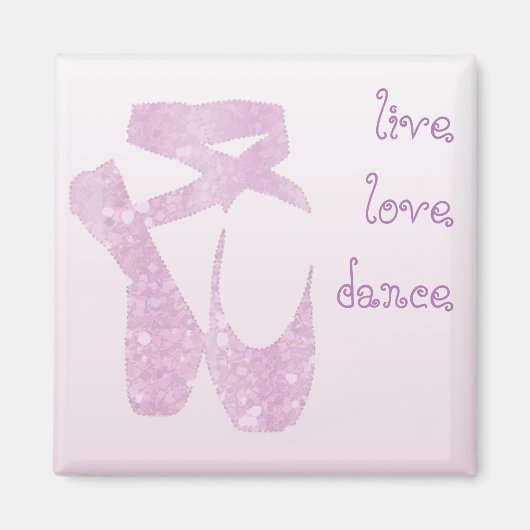roze slippers magneet (Voorkant)