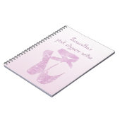 roze slippers notitieboek (Linkerzijde)