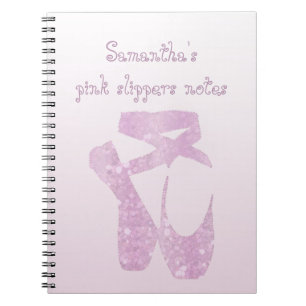 roze slippers notitieboek