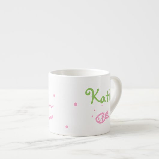 Roze sloopkop espresso kop (Voorkant rechts)