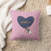 Roze slot en sleutel aangepaste romantische elektr kussen (Deken)