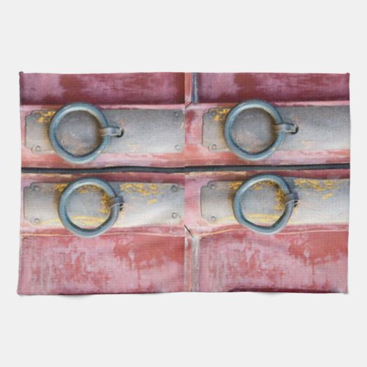 Roze sloten keukenhanddoek (Horizontaal)