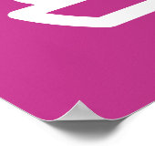 roze smaakexplosie van hamburger en limonade poster (Hoek)