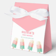 Roze smeltijs klaar voor Pop Baby shower