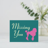  roze smeltkroes briefkaart (Staand voorkant)