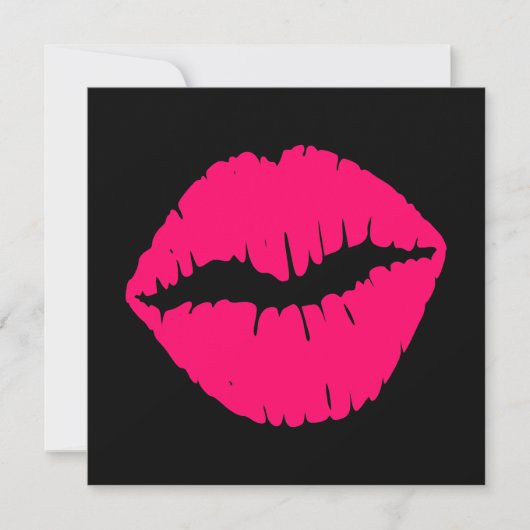 Roze Smooch Kaart (Voorkant)