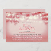 Roze Snaar van Lichten Rustiek vrijgezellenfeest Kaart (Voorkant / Achterkant)