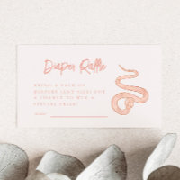 Roze Snake Luier Raffle Ticket