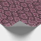 Roze Snake Print Cadeaupapier (Hoek)