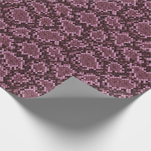 Roze Snake Print Cadeaupapier (Hoek)
