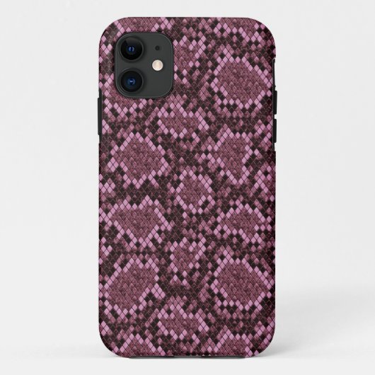 Roze Snake Print Case-Mate iPhone Case (Achterkant)
