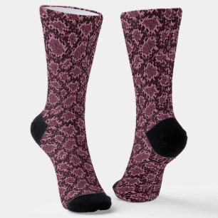 Roze Snake Print Sokken